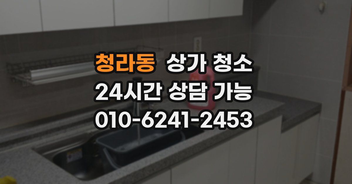 청라동 상가 청소