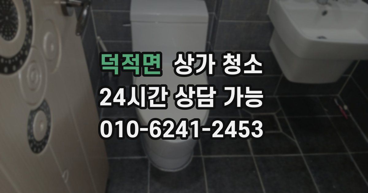 덕적면 상가 청소