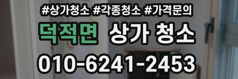 덕적면 상가 청소