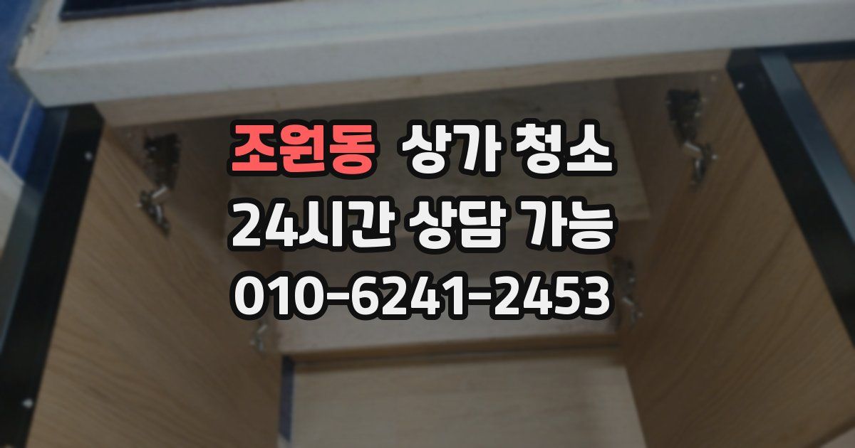조원동 상가 청소