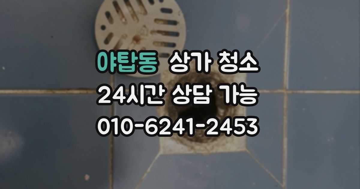 야탑동 상가 청소