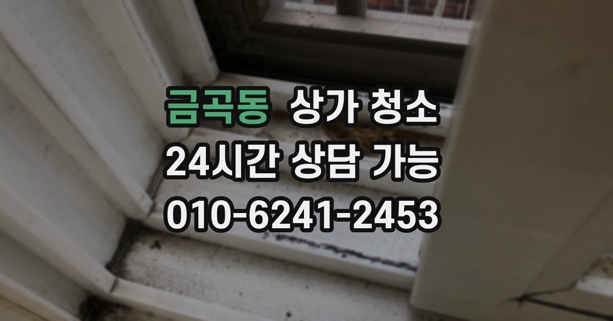 금곡동 상가 청소