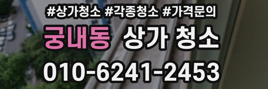 궁내동 상가 청소