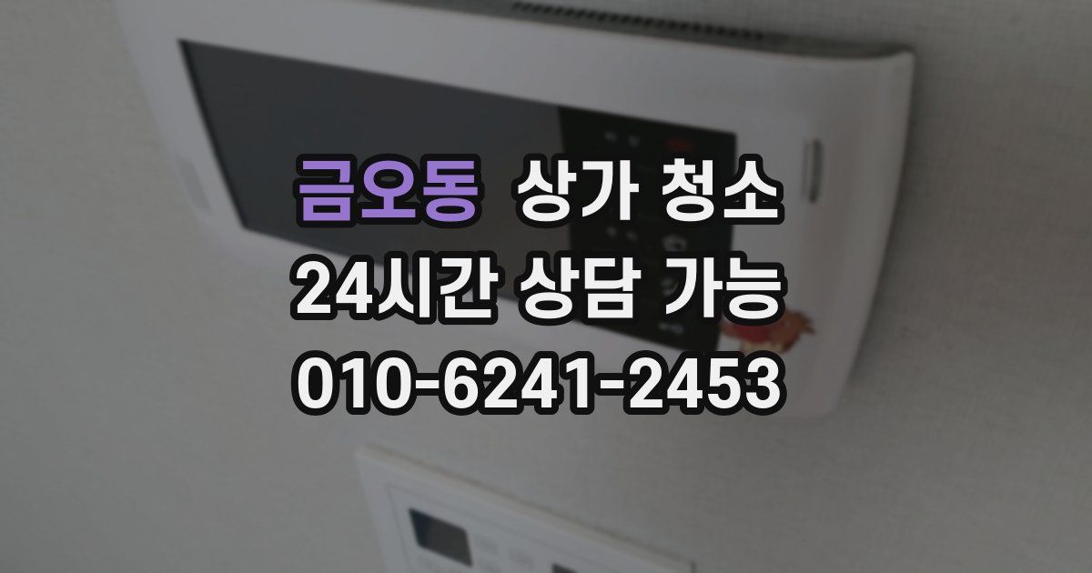 금오동 상가 청소