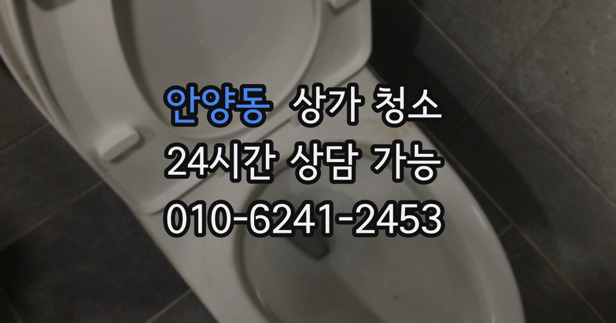 안양동 상가 청소