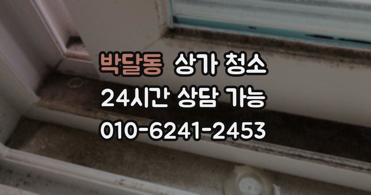 박달동 상가 청소