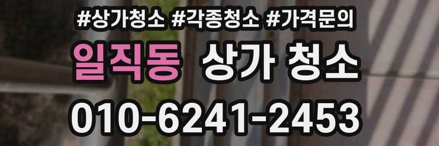 일직동 상가 청소