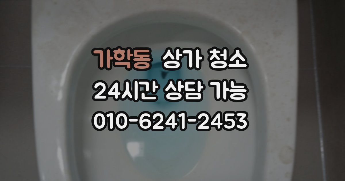 가학동 상가 청소