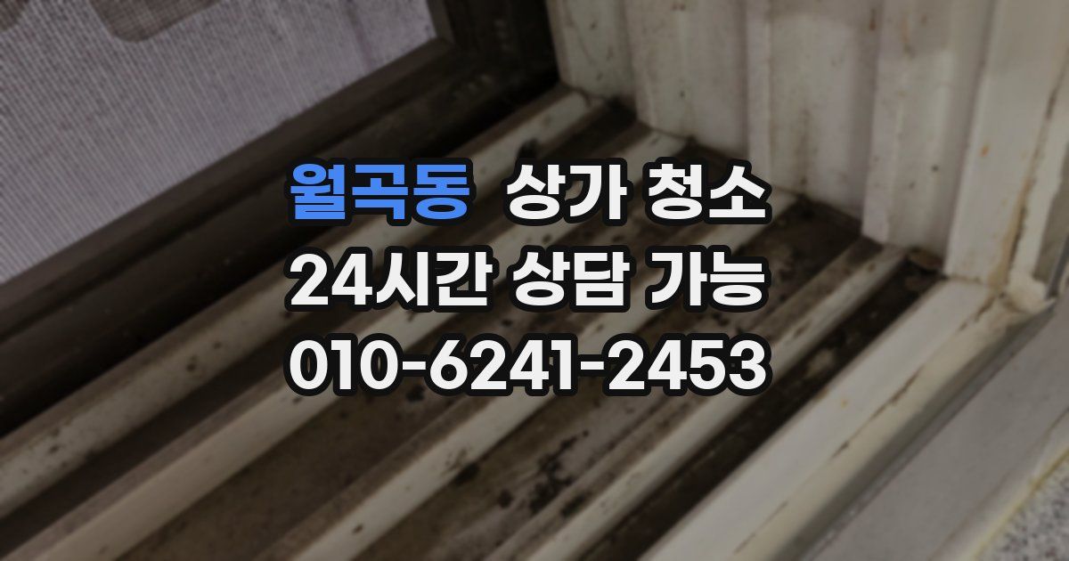 월곡동 상가 청소