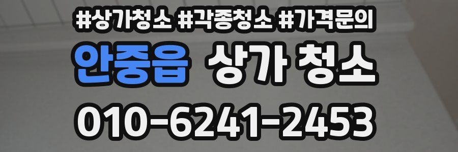 안중읍 상가 청소