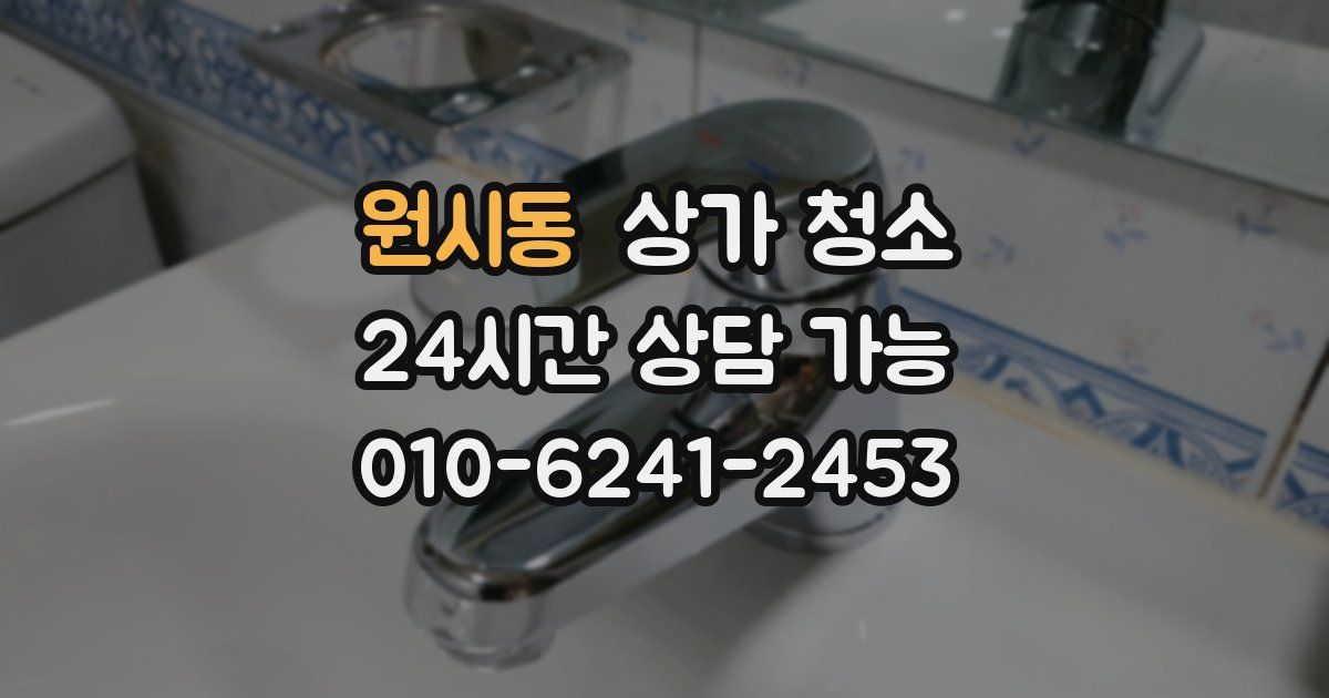 원시동 상가 청소