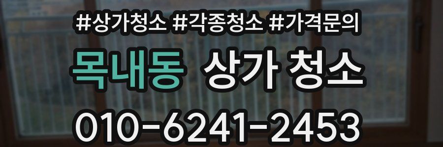 목내동 상가 청소