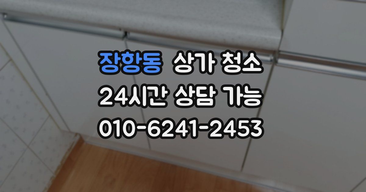 장항동 상가 청소