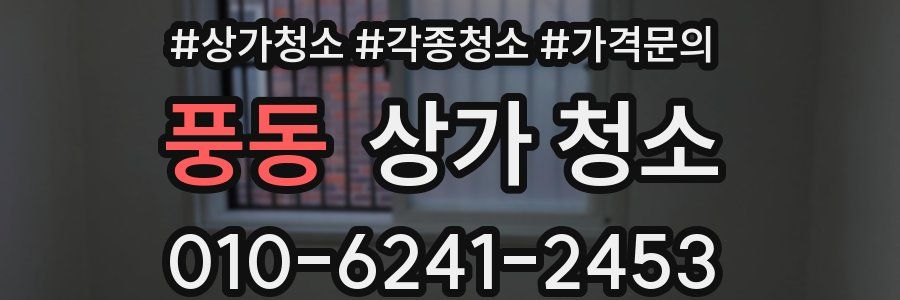 풍동 상가 청소