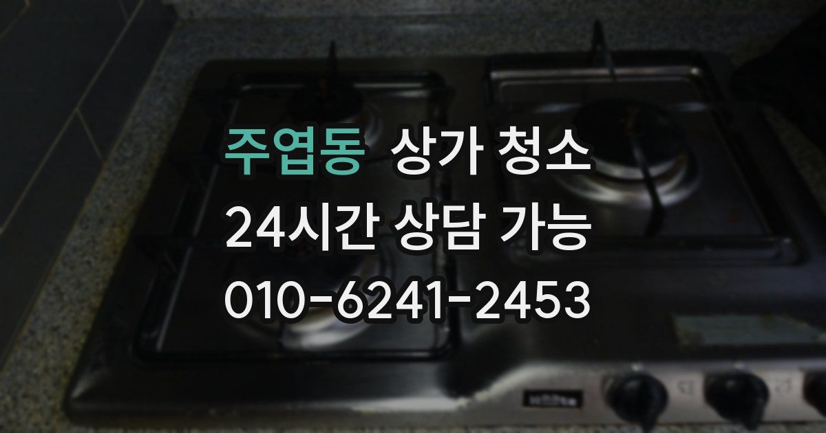 주엽동 상가 청소