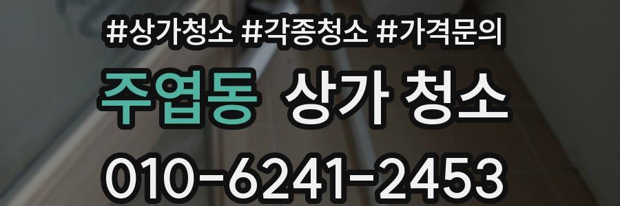 주엽동 상가 청소