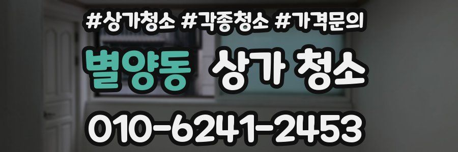 별양동 상가 청소