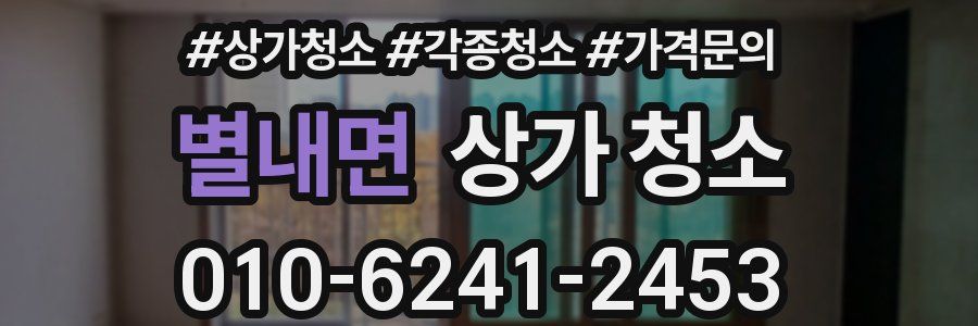 별내면 상가 청소
