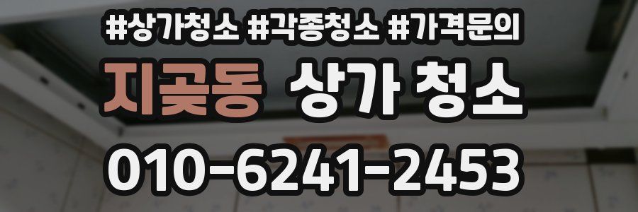 지곶동 상가 청소