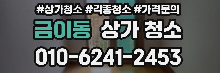 금이동 상가 청소