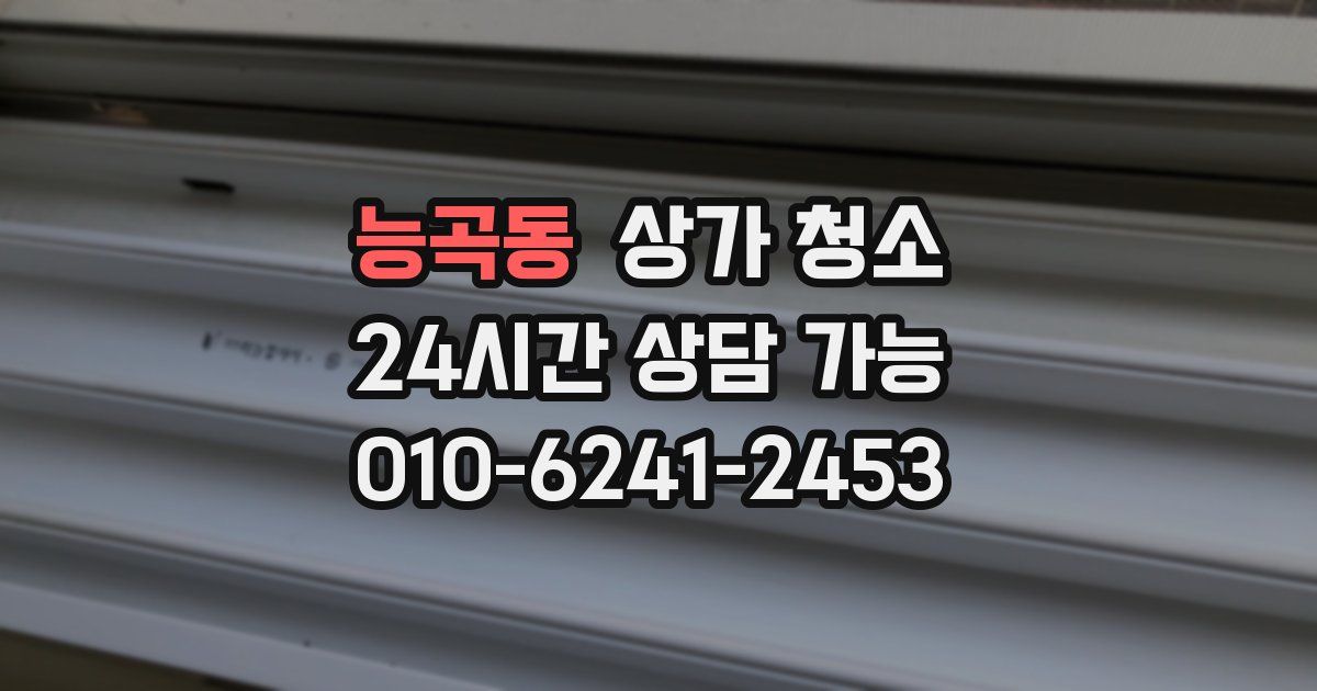 능곡동 상가 청소