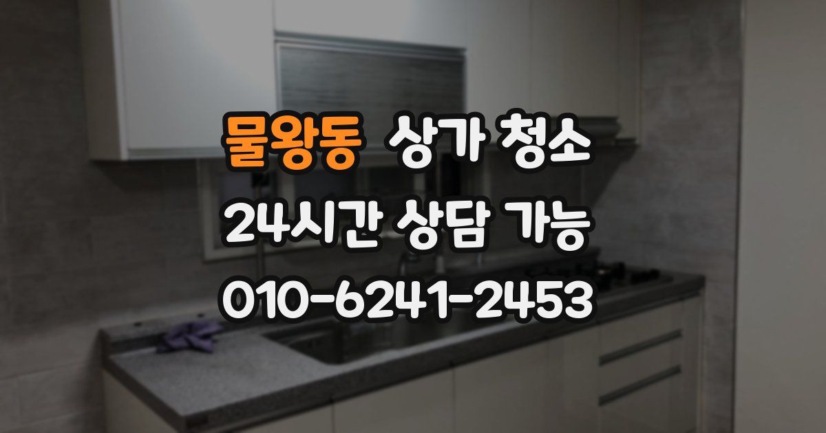 물왕동 상가 청소
