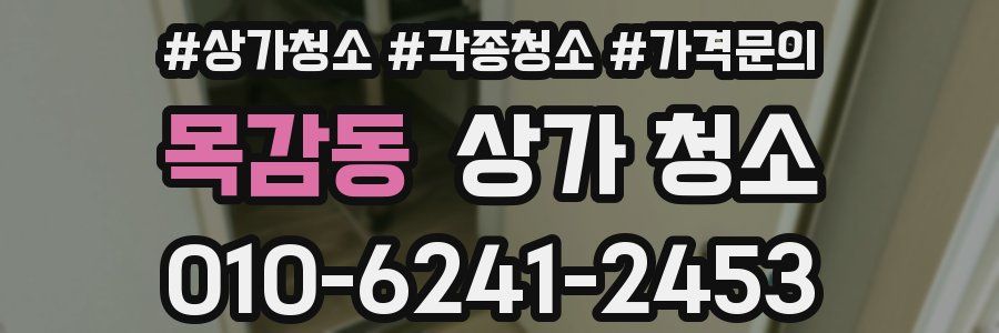 목감동 상가 청소