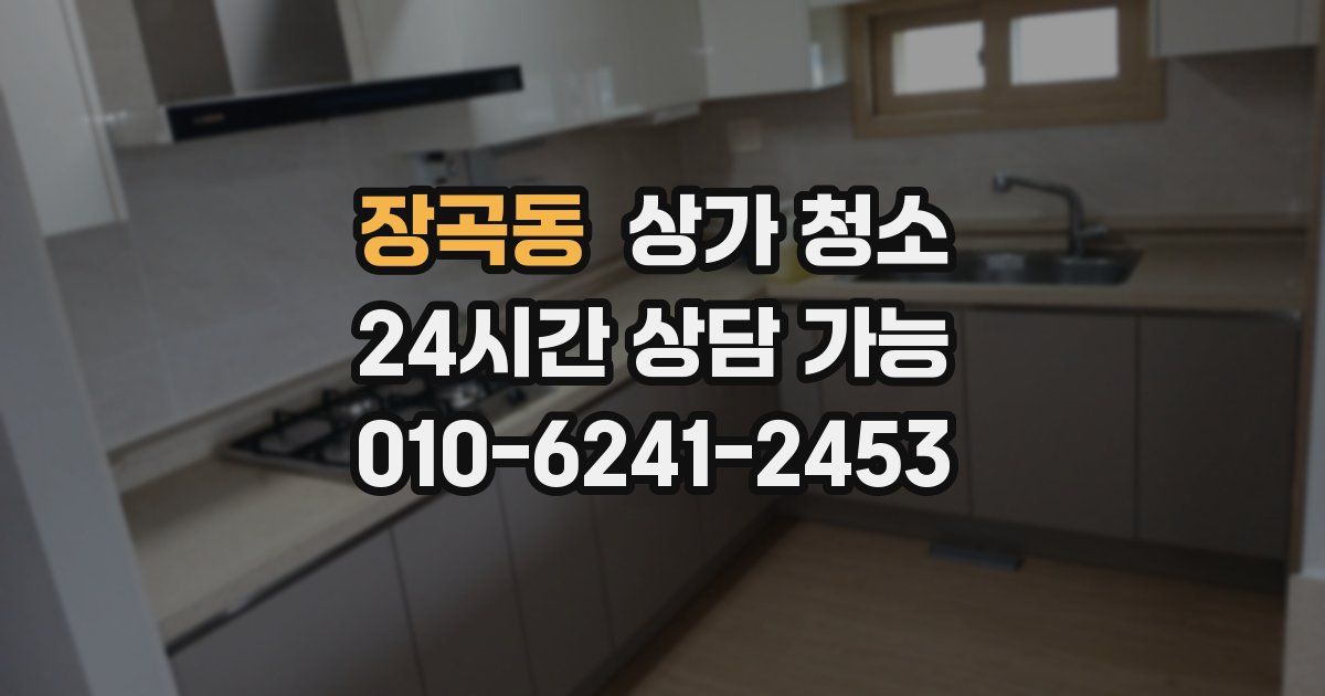 장곡동 상가 청소