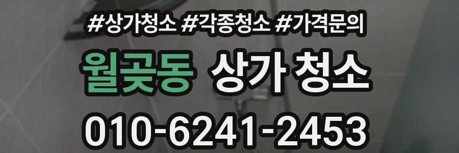 월곶동 상가 청소