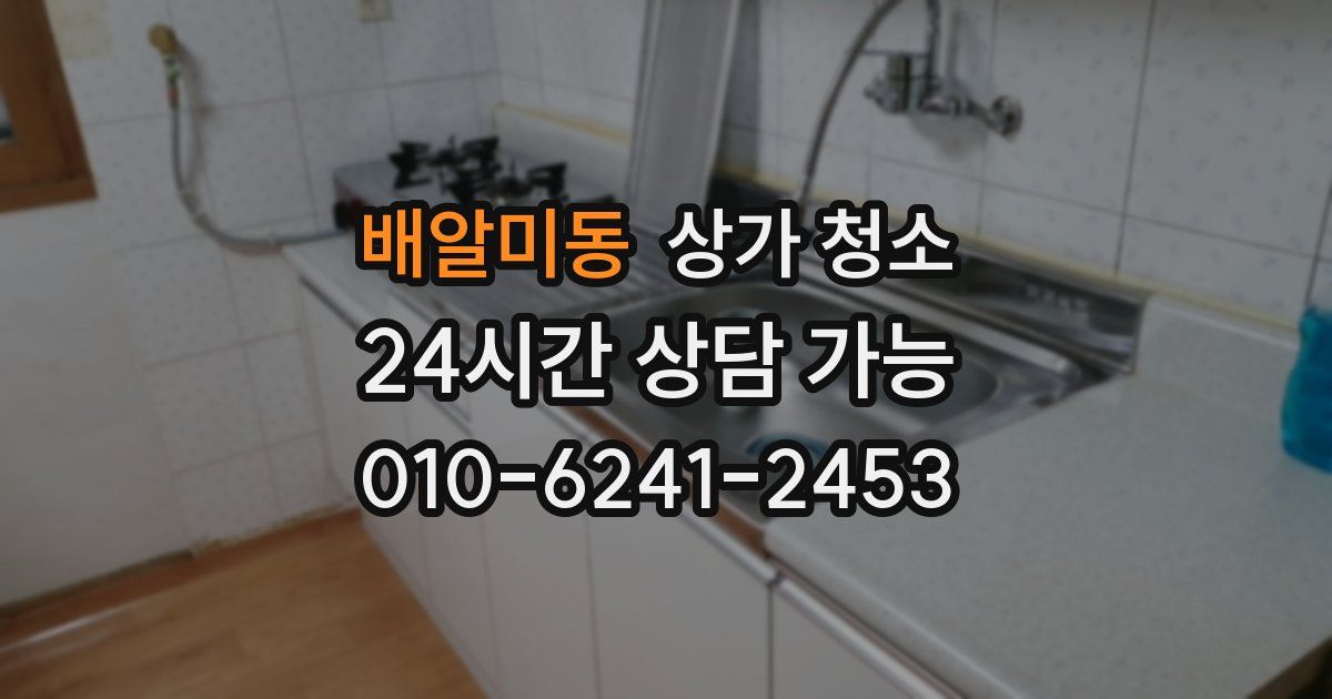 배알미동 상가 청소