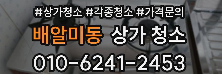 배알미동 상가 청소