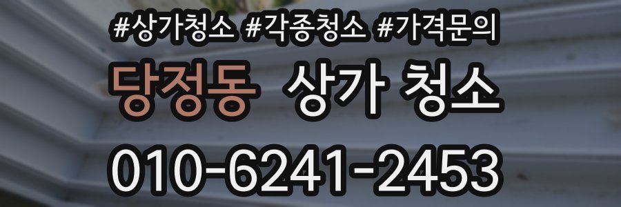당정동 상가 청소