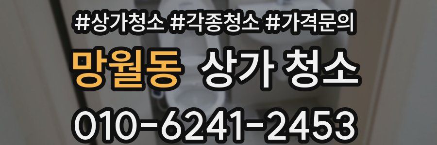 망월동 상가 청소