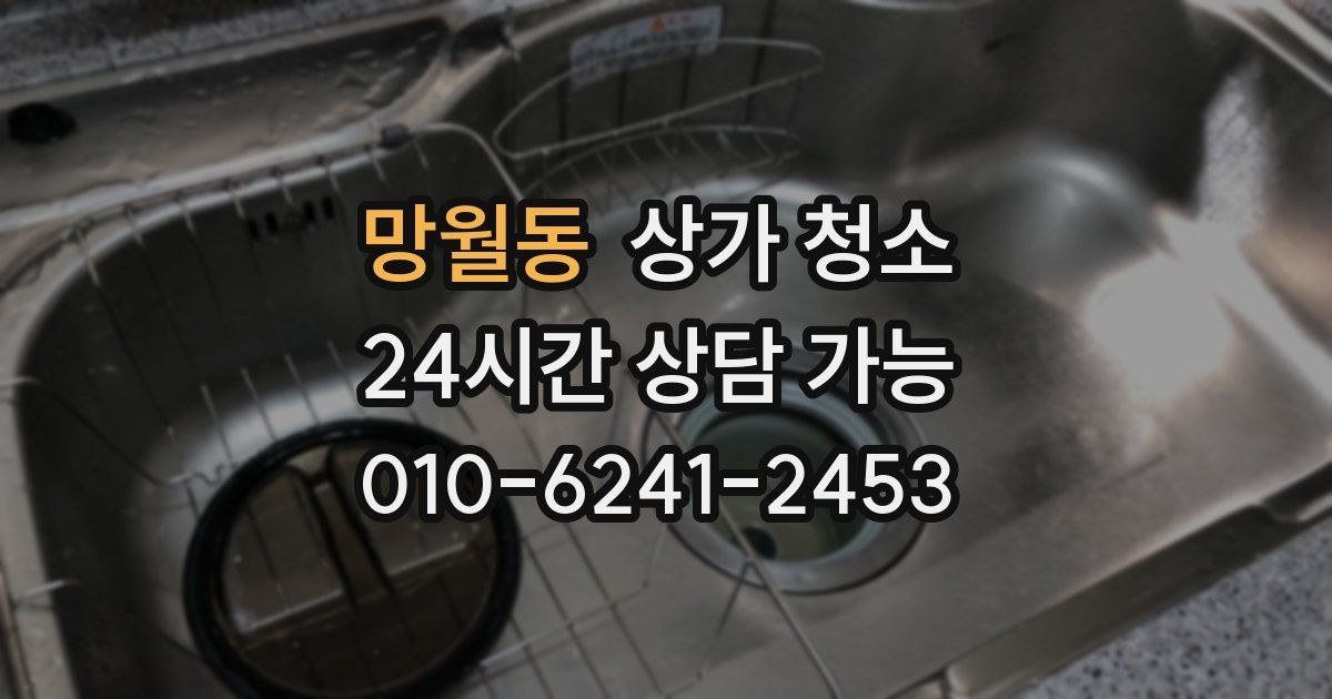 망월동 상가 청소