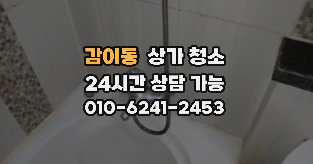 감이동 상가 청소