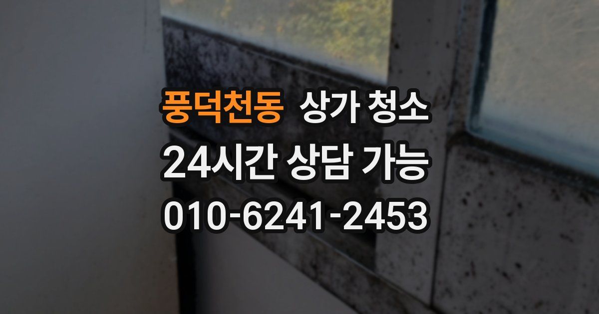 풍덕천동 상가 청소