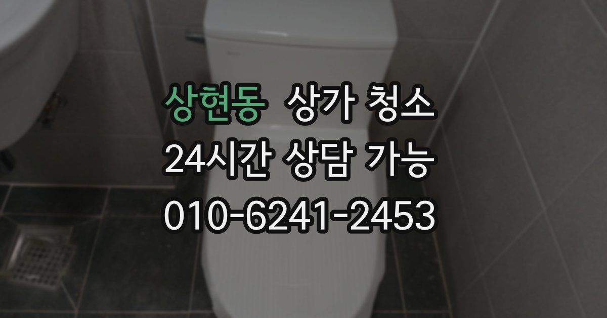 상현동 상가 청소