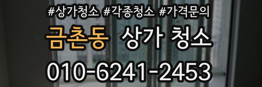 금촌동 상가 청소