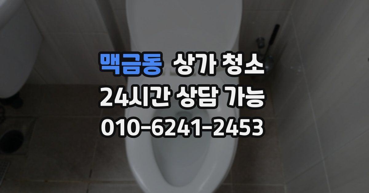 맥금동 상가 청소