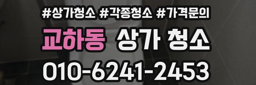 교하동 상가 청소