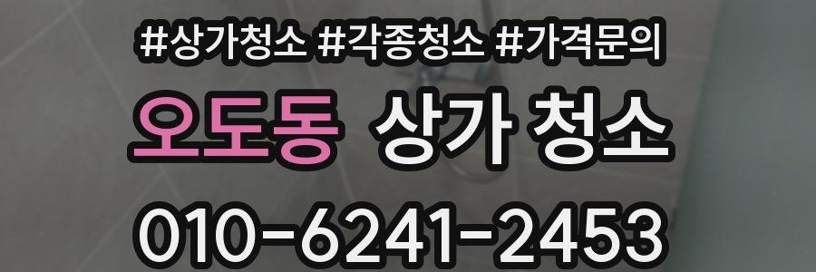 오도동 상가 청소