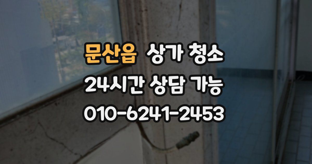 문산읍 상가 청소