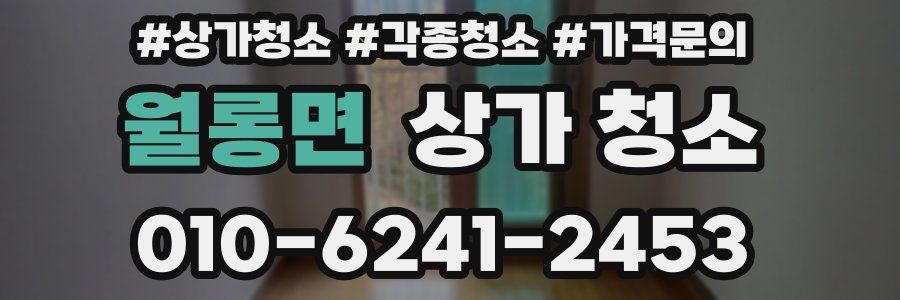월롱면 상가 청소