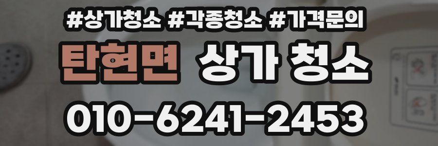 탄현면 상가 청소