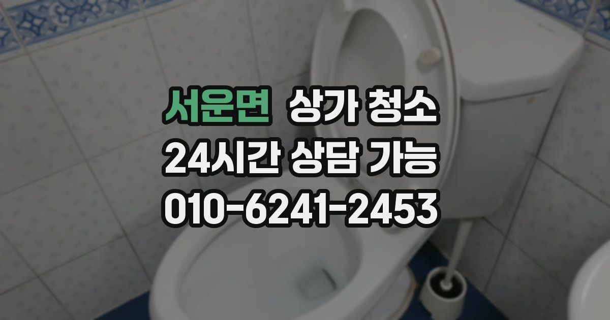 서운면 상가 청소
