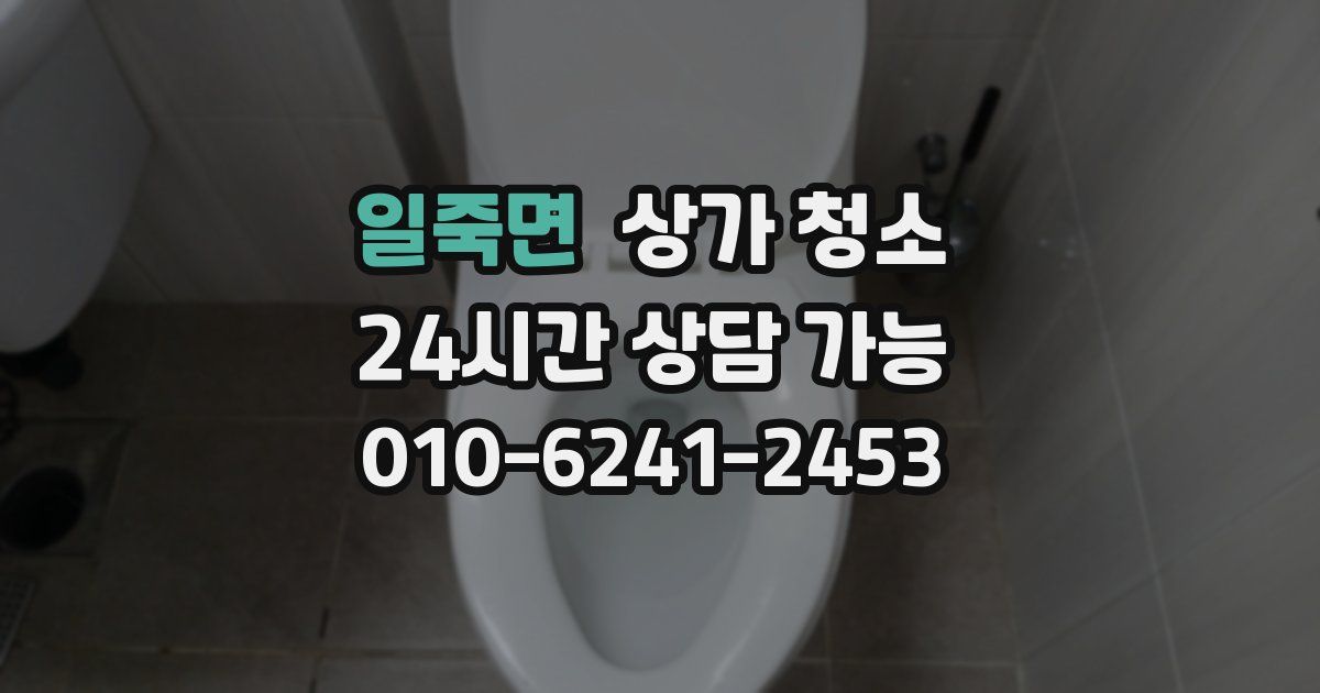 일죽면 상가 청소