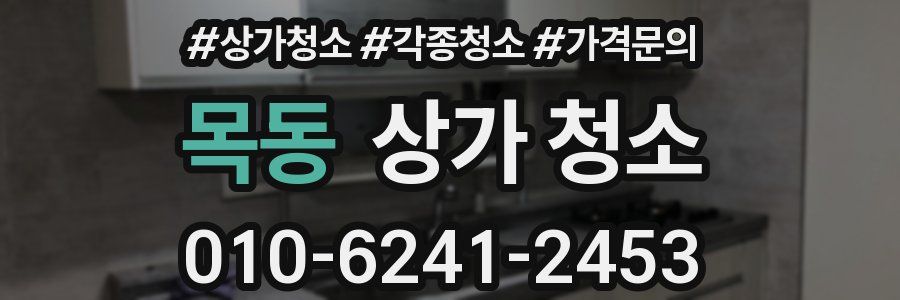 목동 상가 청소