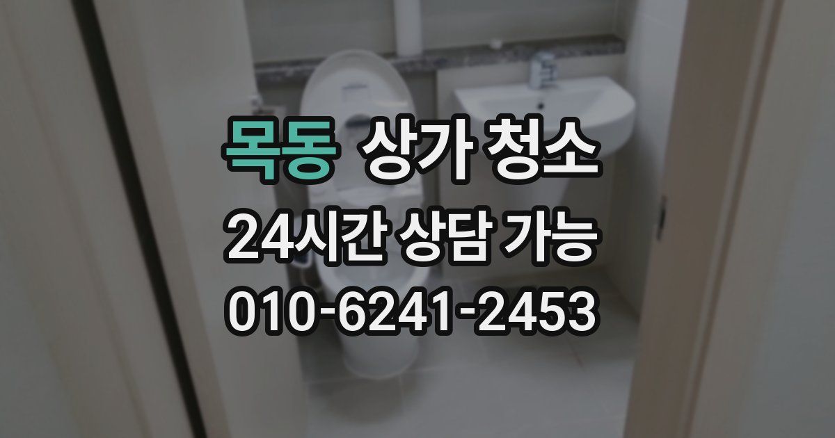 목동 상가 청소