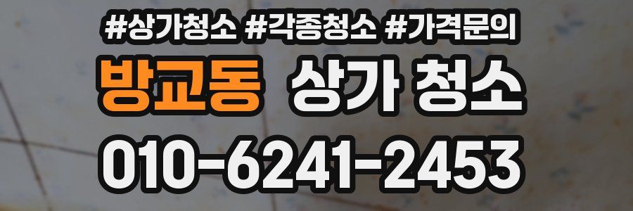 방교동 상가 청소
