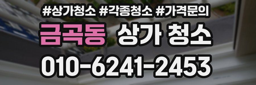 금곡동 상가 청소